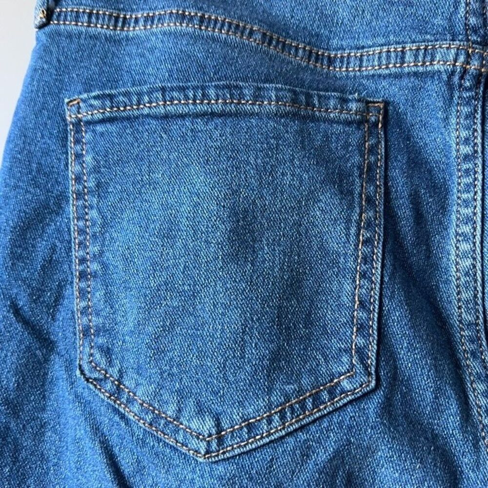 Gloria Vanderbilt High Rise Cuffed‎ Boyfriend Jeans Blue Denim Size 10 Cropped - Picture 9 of 16